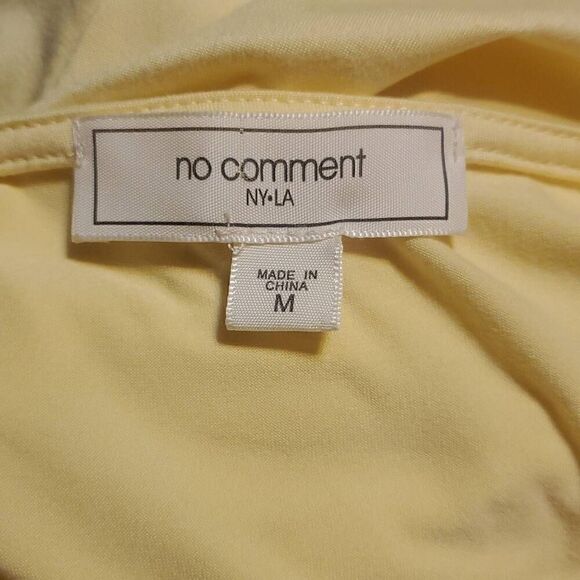 NWOT NO COMMENT CROP TOP - Picture 2 of 3